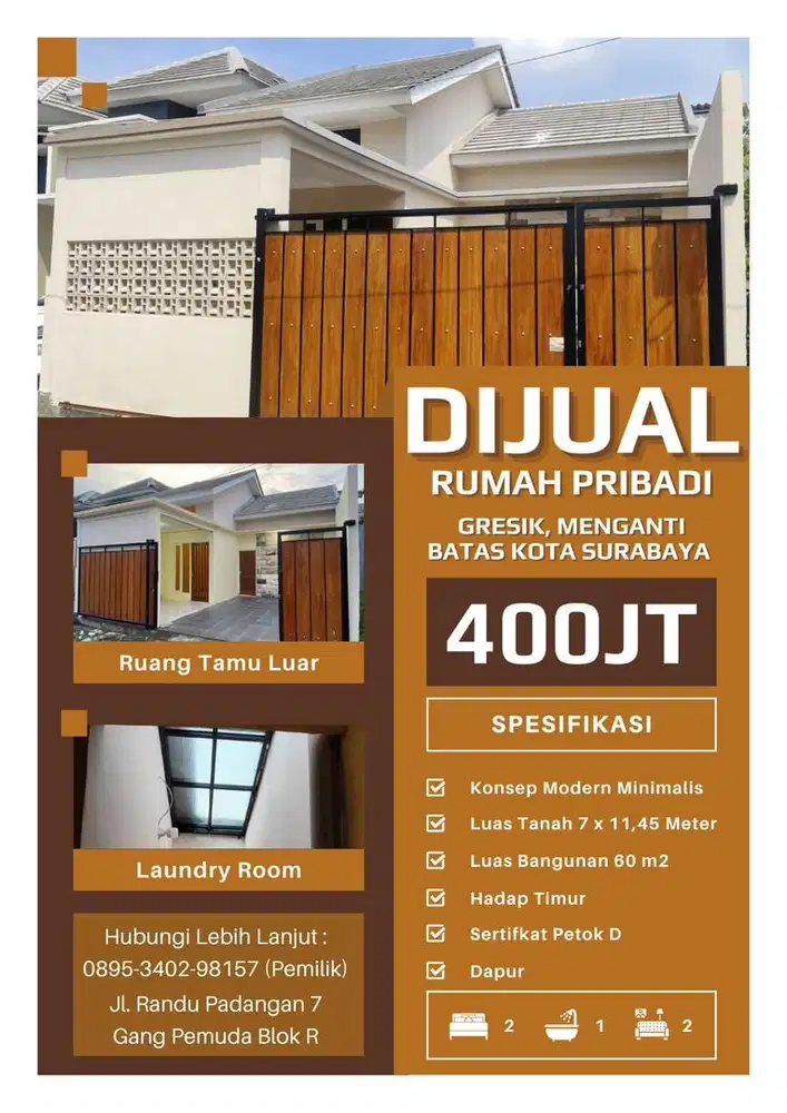 DIJUAL RUMAH SIAP HUNI
