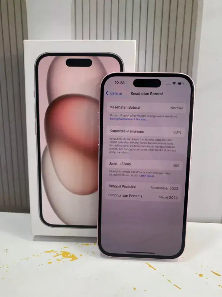 Iphone 15 128gb inter
Fullset, nominus mulus
Hb 83% orian