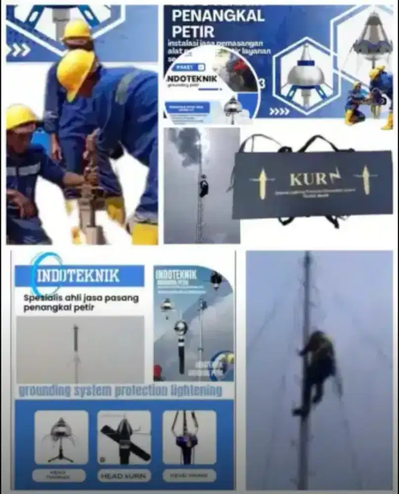 Teknisi ahli jasa pasang penangkal petir Palmerah Taman Sari