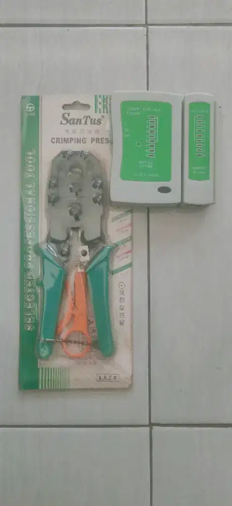 Crimping Tools dan LAN Tester