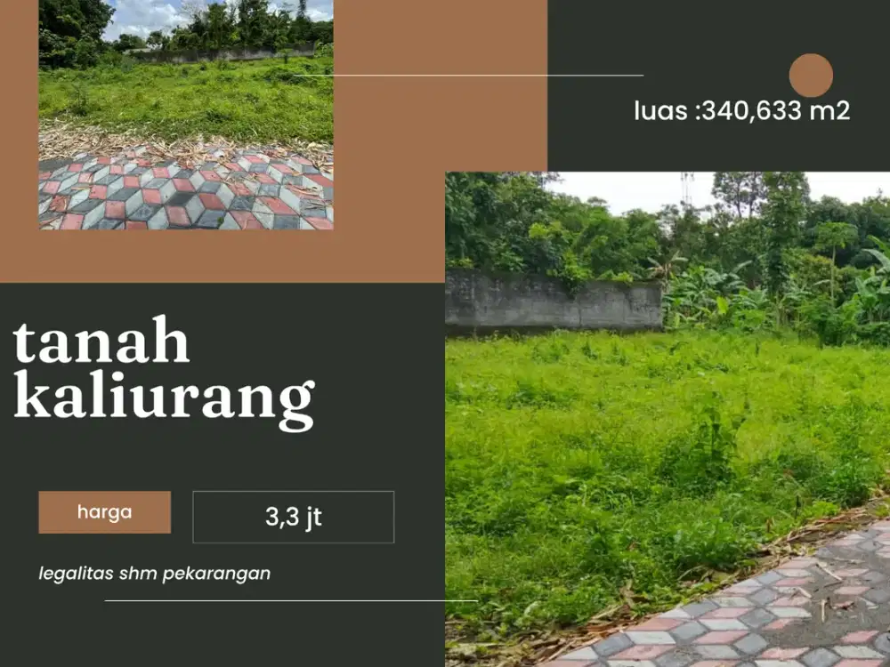 Tanah Jogja Kost Area Kampus UII Kaliurang SHM Pekarangan