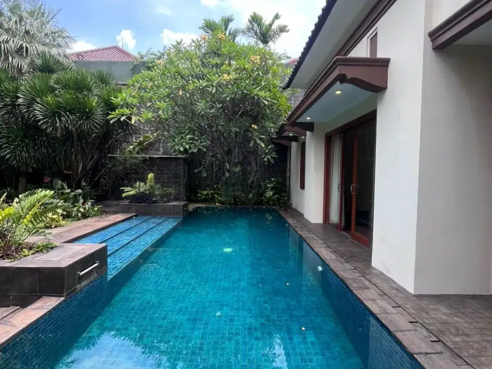 For Rent Spacious 4BR House With Private Pool & Garden In Cilandak Gaharu, South Jakarta
