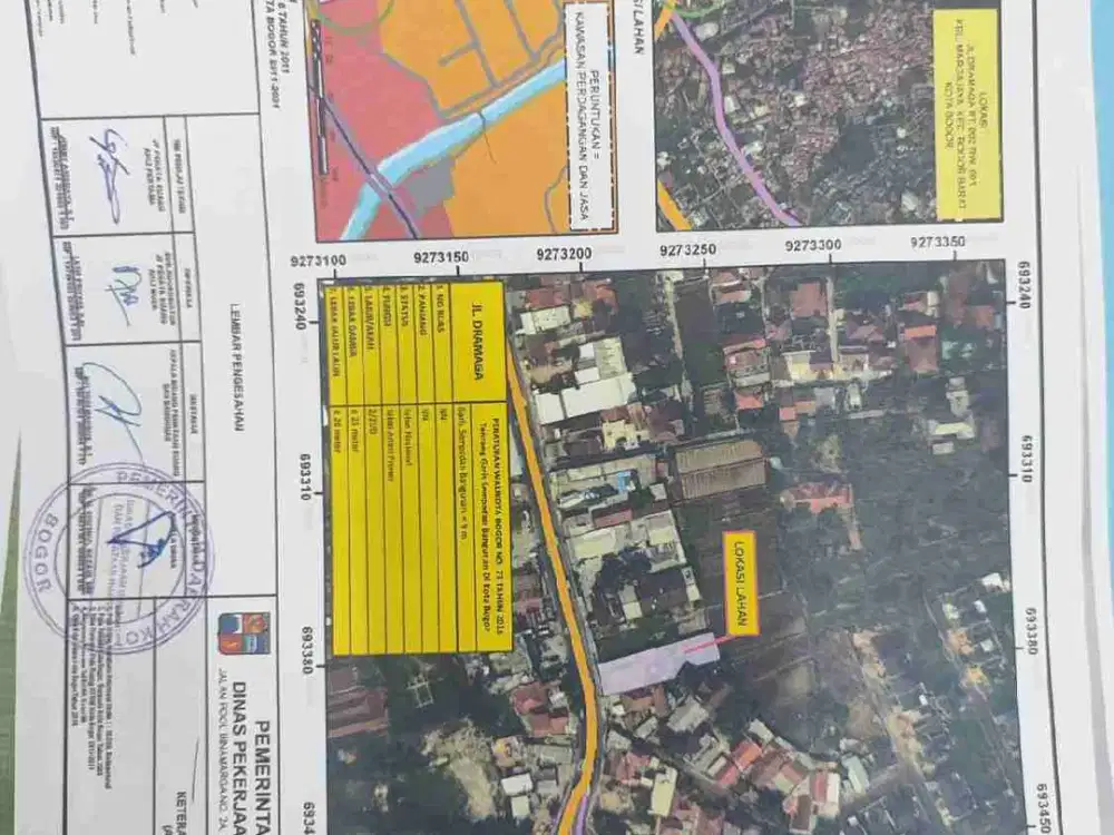 Dijual Kavling Murah Jalan Raya Dramaga Bogor