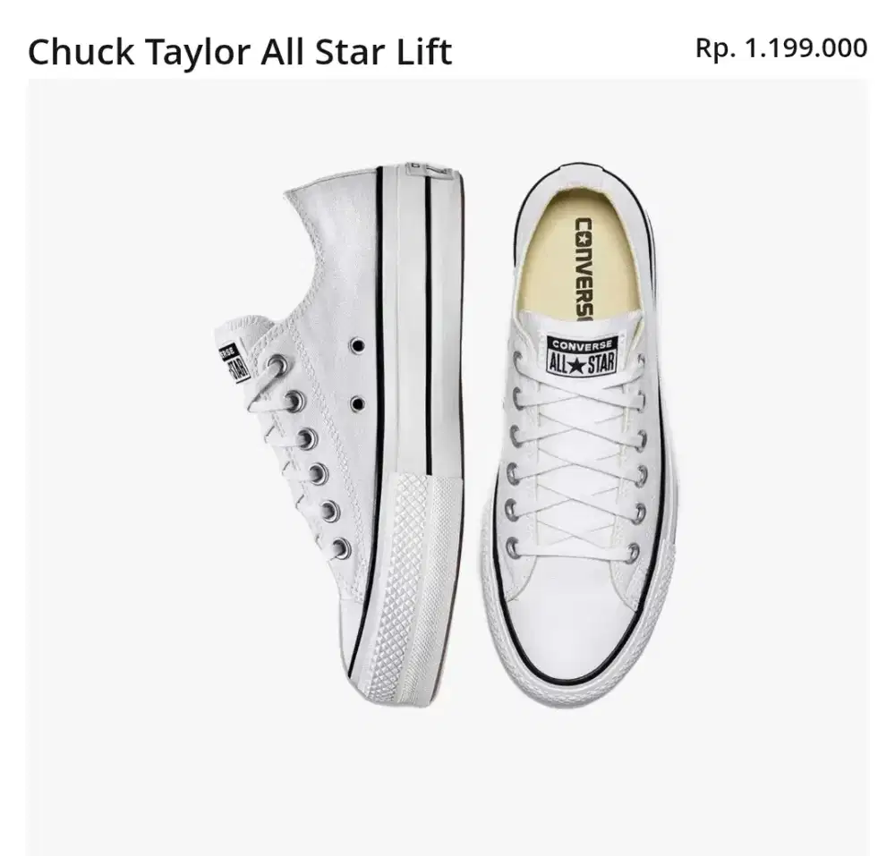Sepatu Converse Chuck Taylor All Star Lift