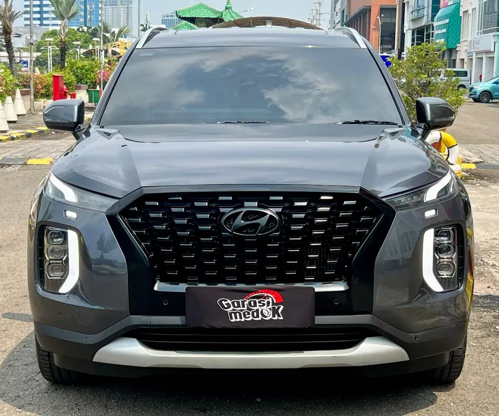 Hyundai Palisade Signature Solar Diesel 2021 Antik Low KM Murah Bekas