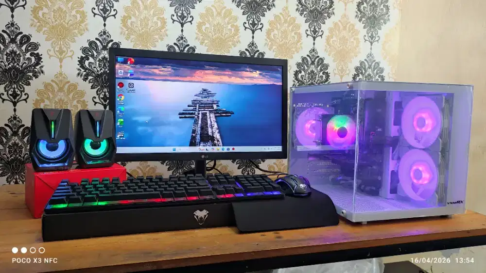 PC GAME & DESAIN CORE I5 GEN4(8/120+1000GB)VGA GT1030, LED 20 INC HDMI