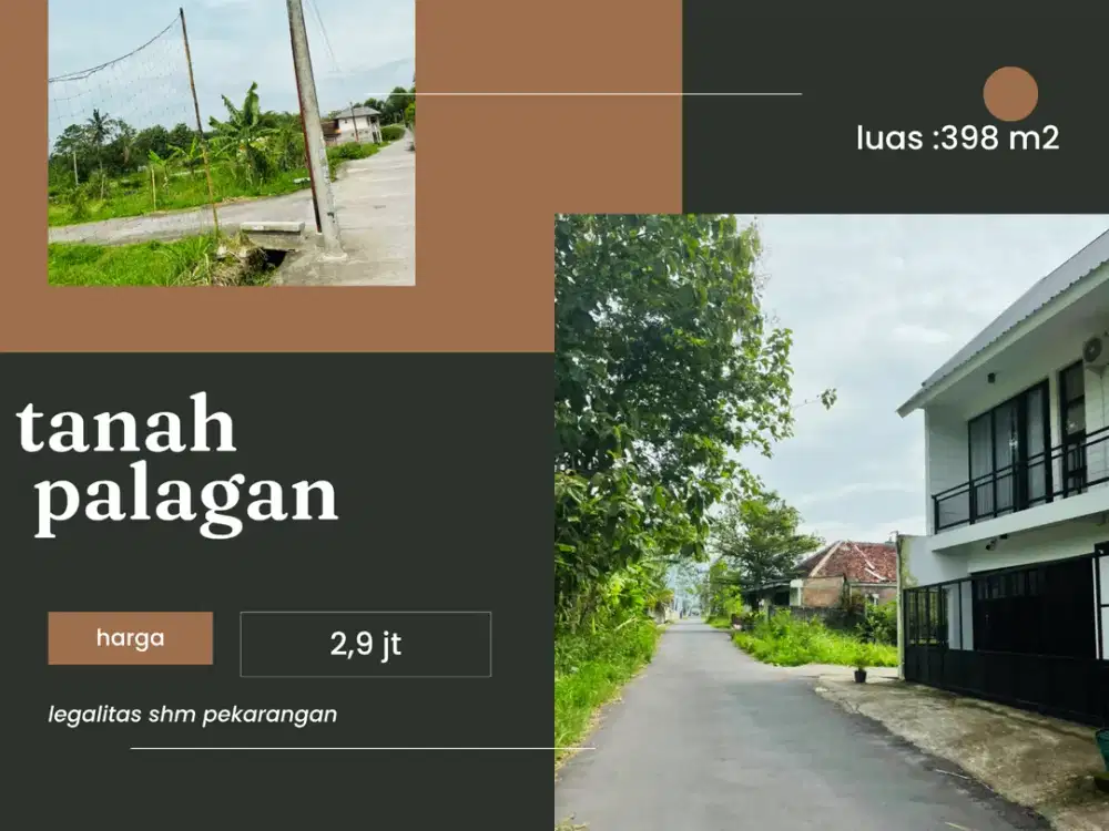 Tanah Pekarangan Jl. Palagan km 11, Lingkungan Perumahan & Pemukiman, udara sejuk asri lingkungan Nasionalis