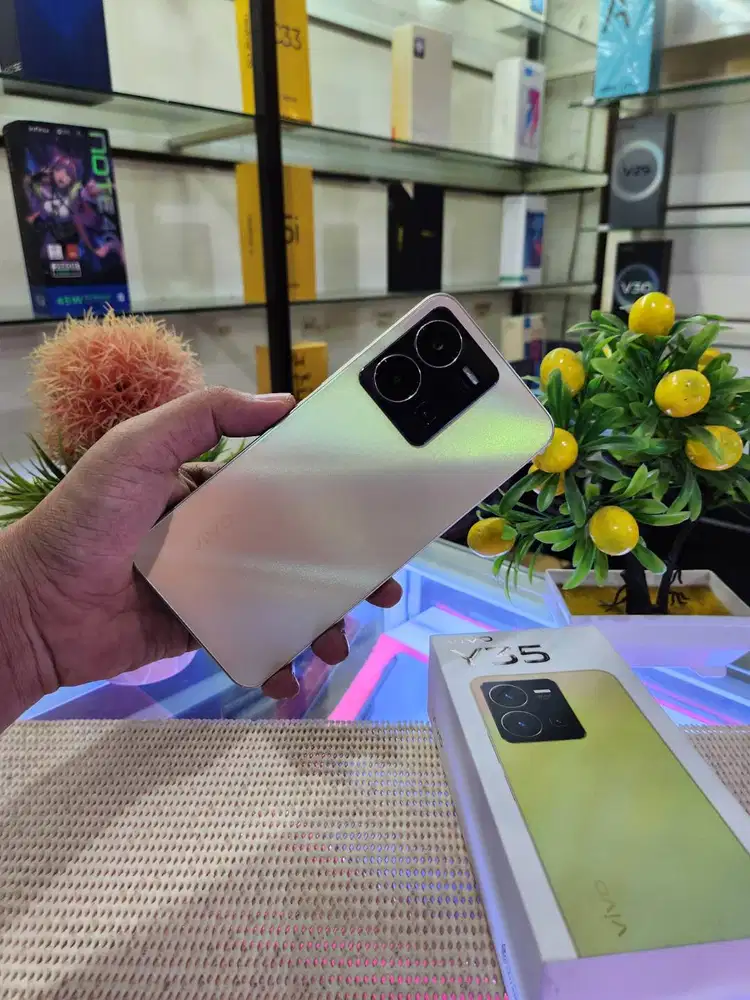 Vivo Y35 Ram 8+8Gb/ 128Gb Fullset Mulus Ori 100% Like New Bergaransi