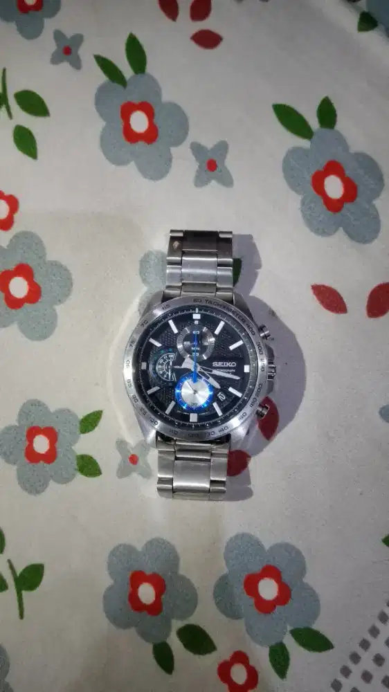 dijual jam tangan Seiko chronograph original
