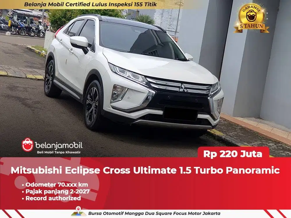 [ GARANSI 5TH ] Mitsubishi Eclipse Cross Ultimate 1.5 Turbo 2019 2020