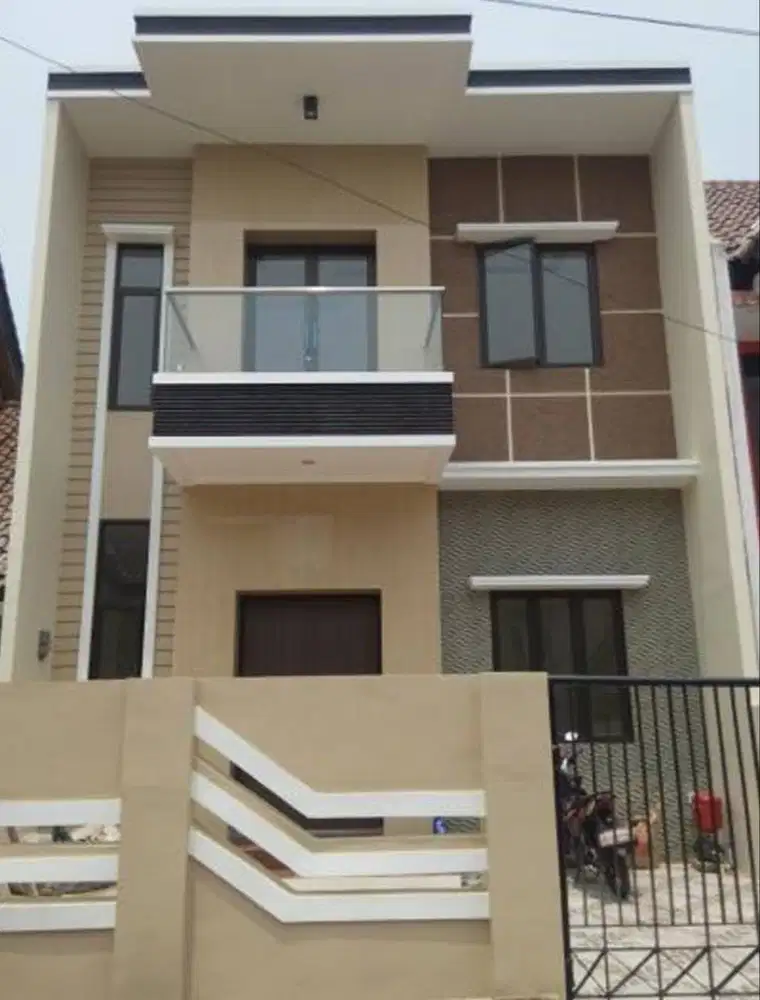 rumah modern minimalis 2 lantai dekat dengan rumah sakit, tol