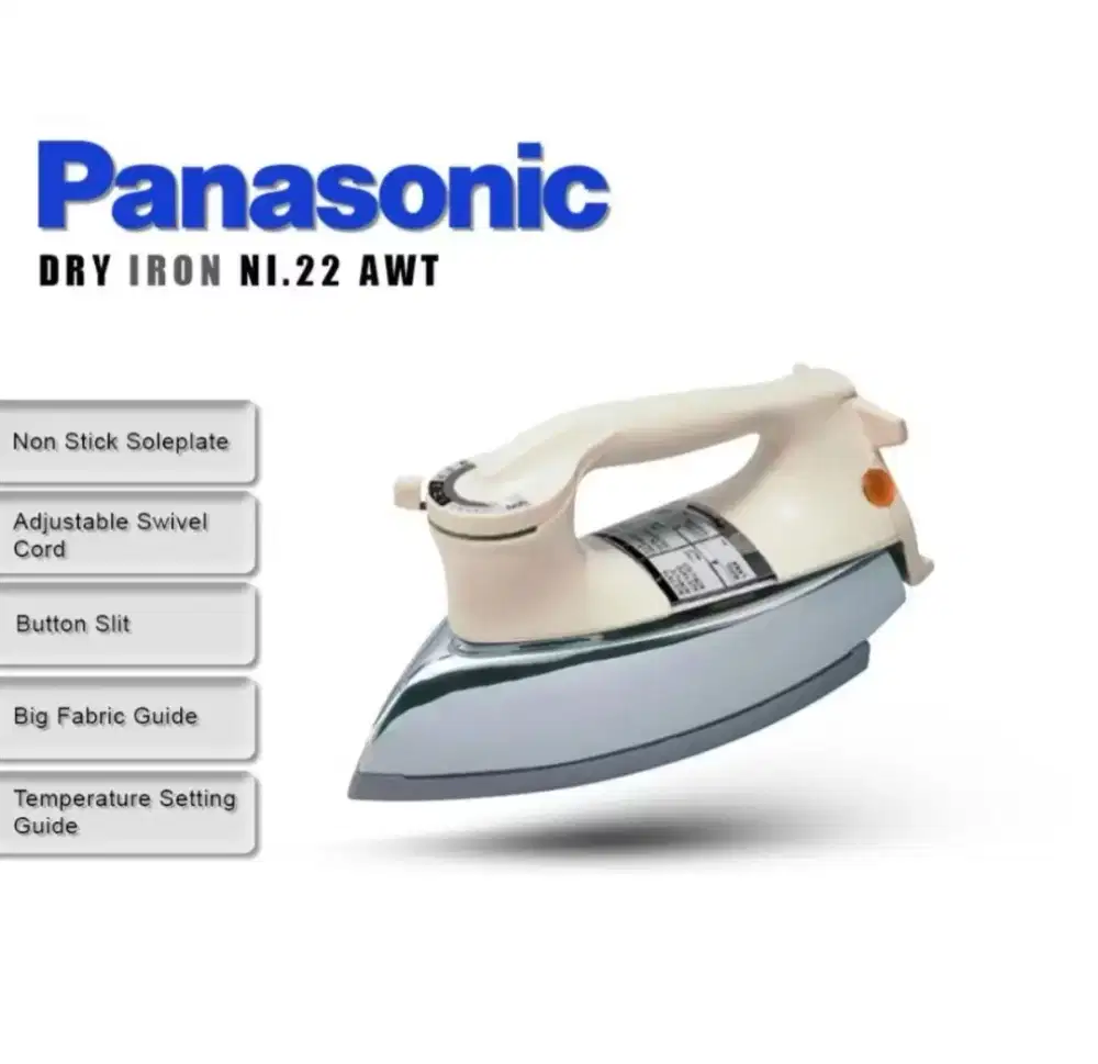 Setrika panasonic NI22AWT autometic cut off low watt