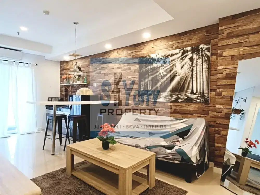 DISEWAKAN 2 BR FULL FURNISHED METRO PARK RESIDENCE SIAP HUNI BEST VIEW