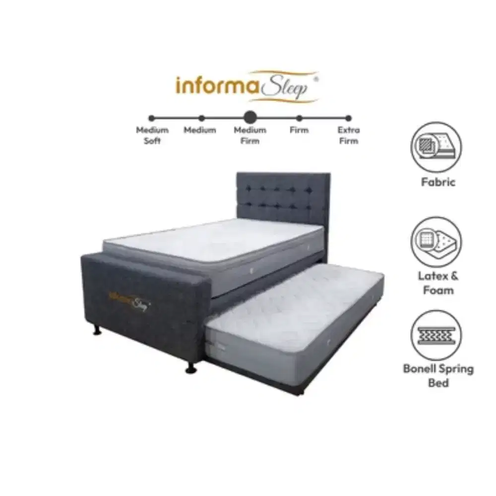 Dapatkan Informa Sleep 120x200 Cm Buffel Kasur 4 In 1