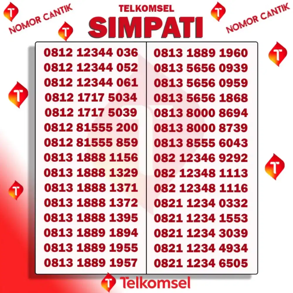 Nomor Cantik Simpati Telkomsel 5G murah