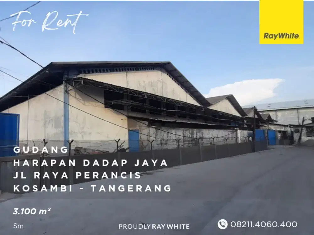 Gudang Dadap 3.100 m² - Jl Raya Perancis - Tangerang Banten