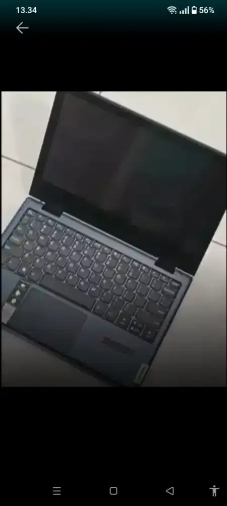 Laptop touch screen bisa tab bisa laptop dilipat 360 Drajat Lenovo tcr