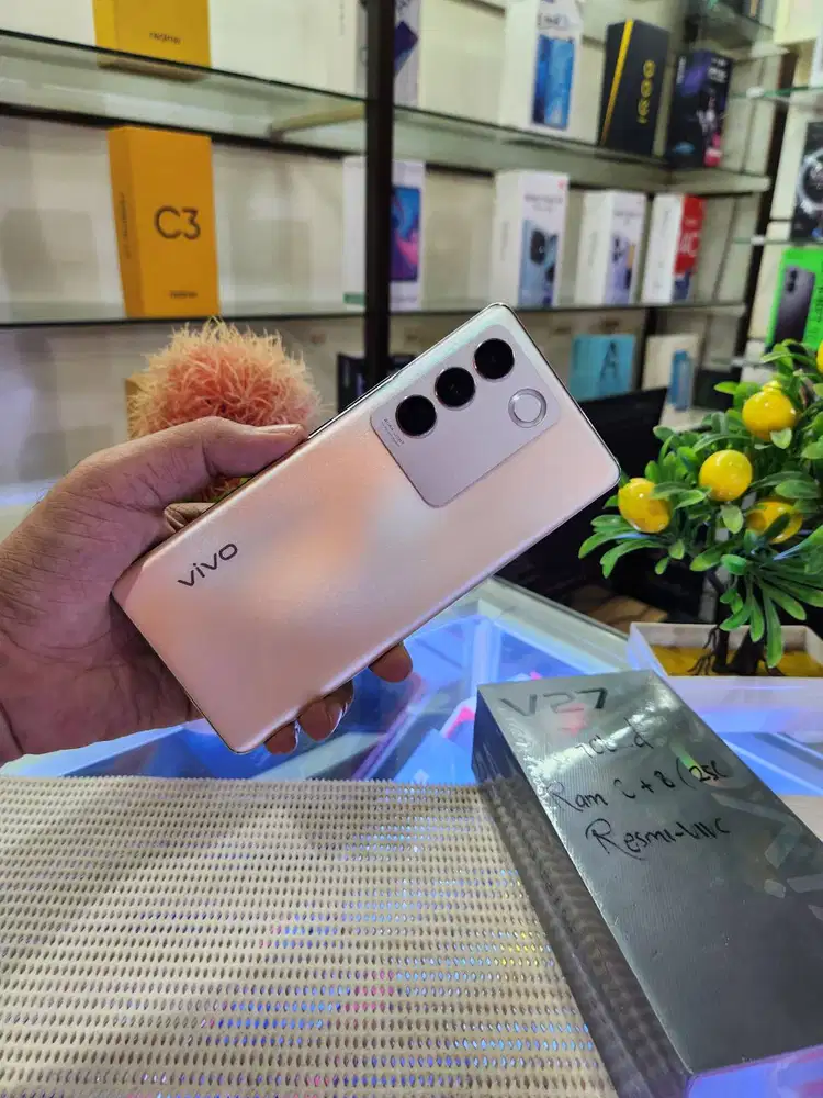 Vivo V27 5G Ram 8+8Gb/ 256Gb Fullset Mulus Original 100% Bergaransi