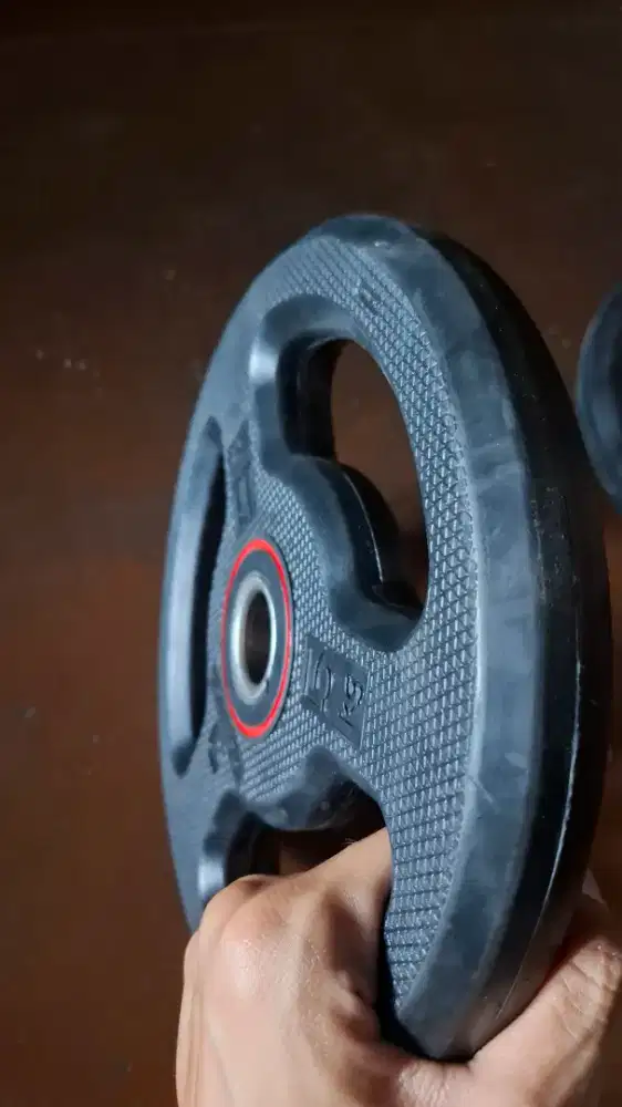 plate rubber 5kg 2 pcs domyos decathlon