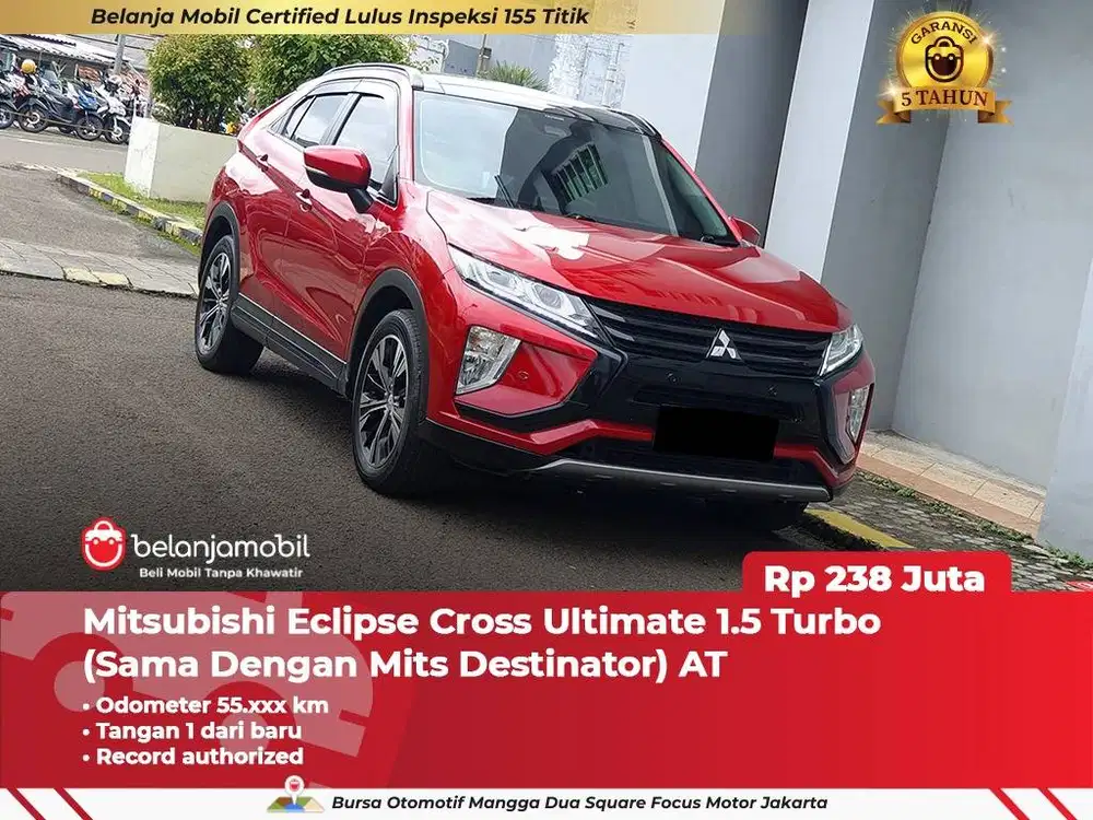 [ GARANSI 5TH ] Mitsubishi Eclipse Cross Ultimate 1.5 Turbo 2020 2021