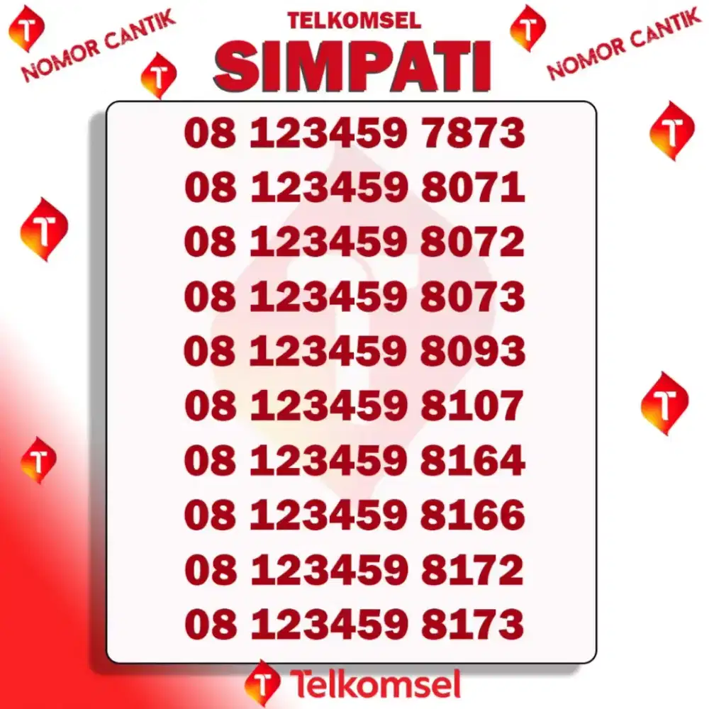Nomor Cantik Simpati Telkomsel 5G murah