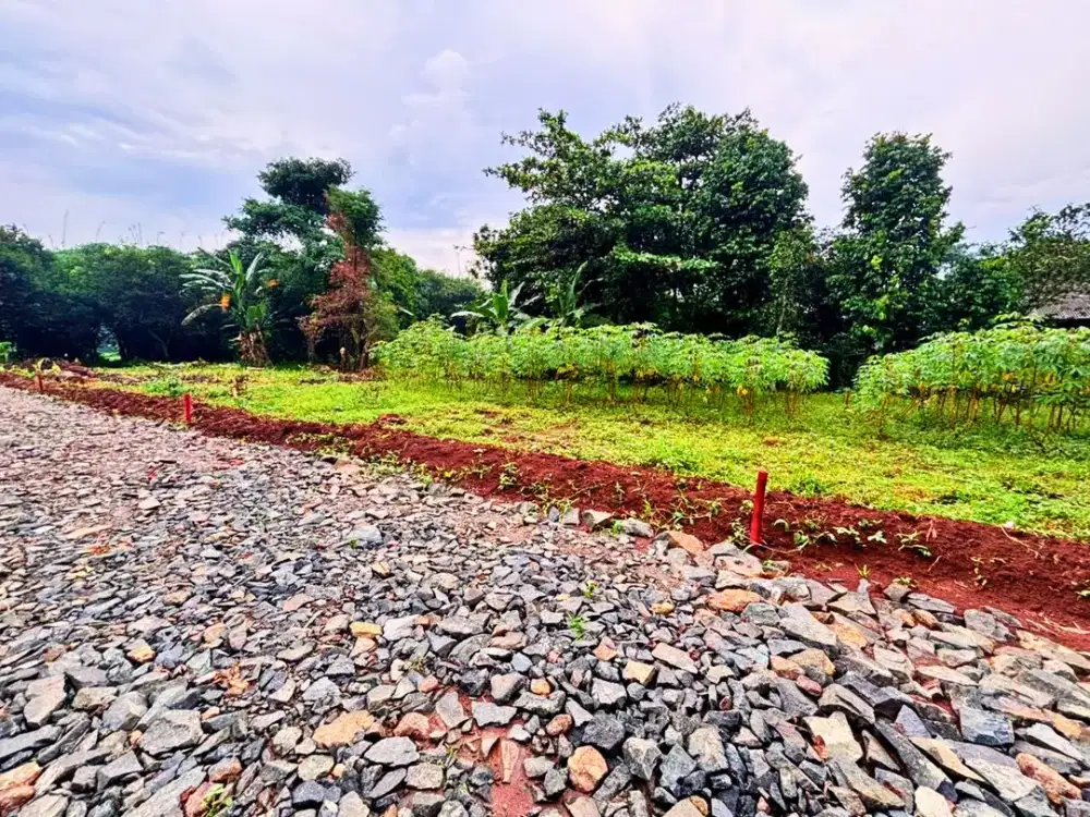 Tanah 1 Jt-an Dekat Gerbang Tol Burangkeng, SHM