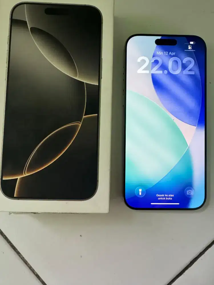 Jual iPhone 16promax iBox 256gb garansi habis bulan ini bh 94% nominus