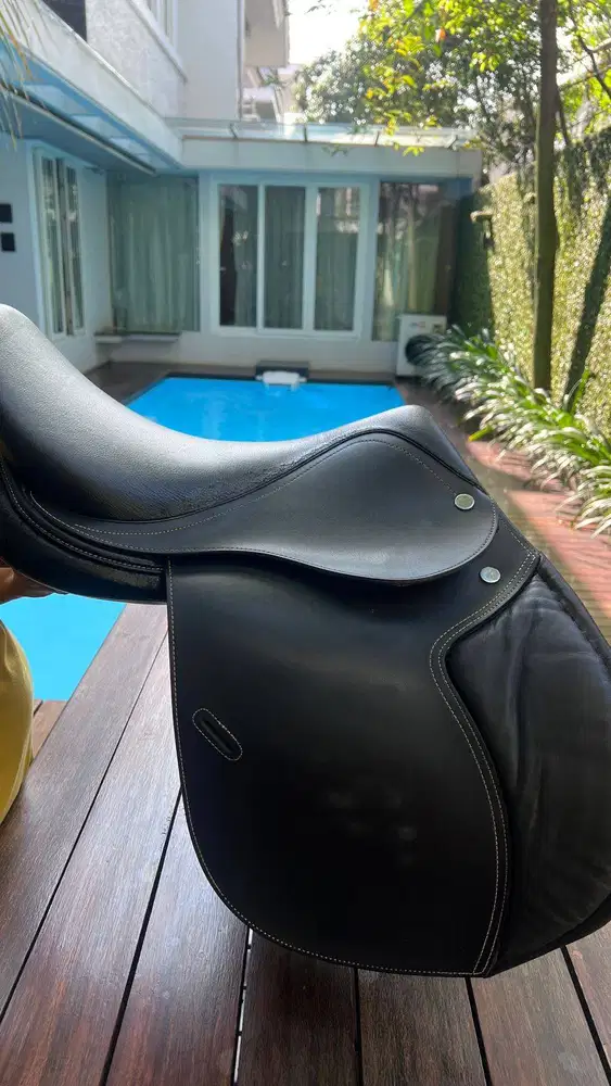 Saddle Pelana Bantalan Safety Handle Leather Kuda Horse Cavassion Set