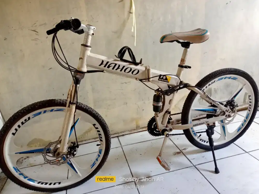 Sepeda lipat merk HAHOO 24 jual 1.3jt