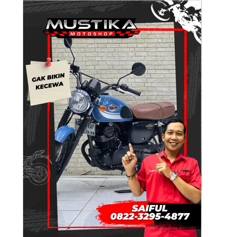 Perfect Condition!!Kawasaki W175 SE 2019 Wrna Favorit Mulus-Mustika
