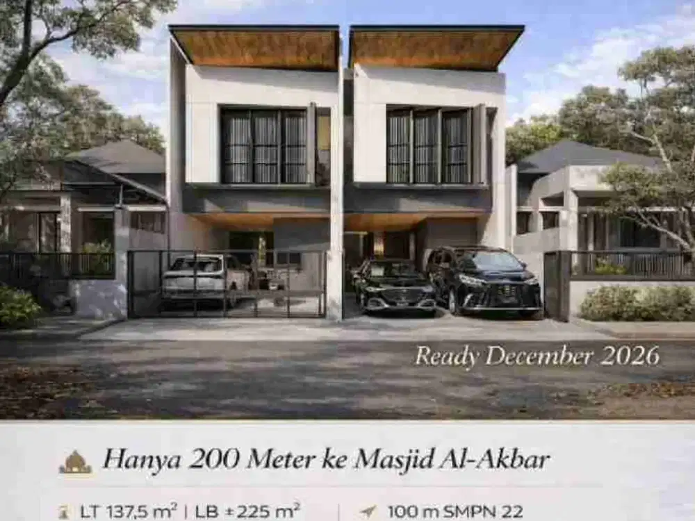 Jual RUMAH Baru Gayungsari Barat dekat Masjid agung