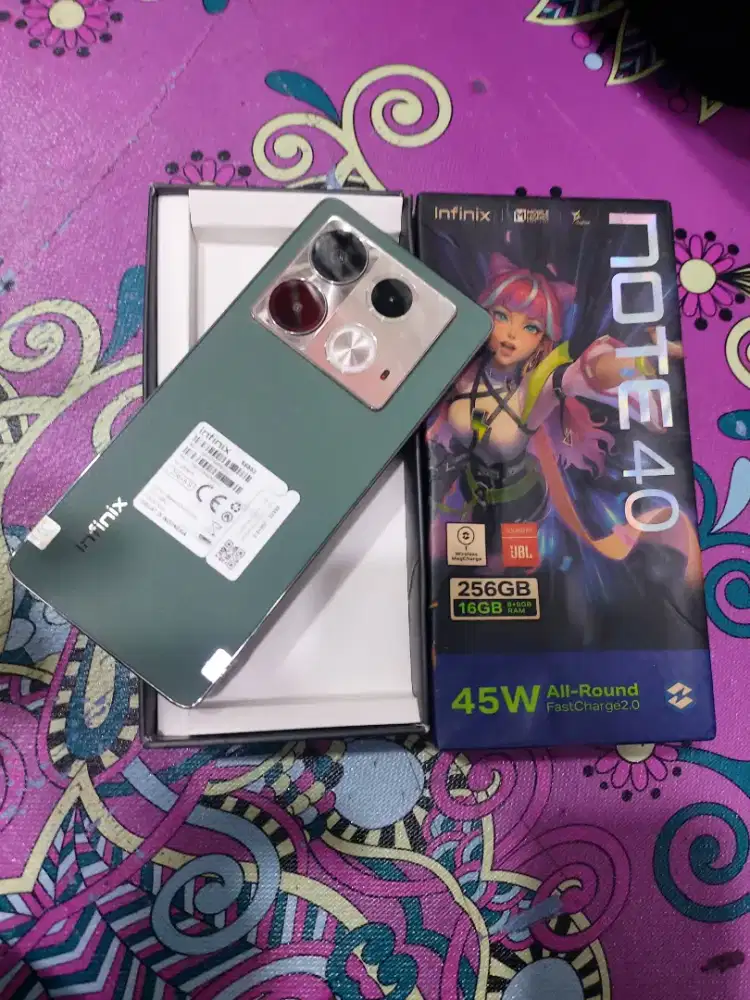 infinix note 40 ram 8/256 fullset