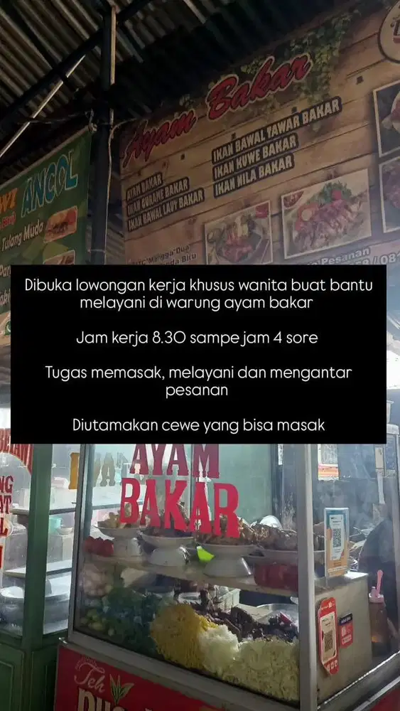 Lowongan kerja ayam bakar