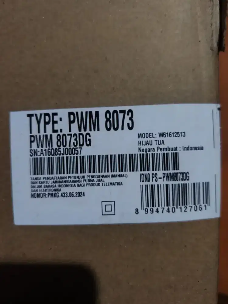 Mesin cuci 2 tabun polytron PWM 8073
