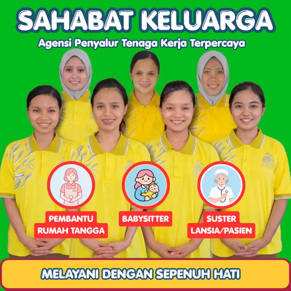 Sedia pembantu, babysitter, suster lansia