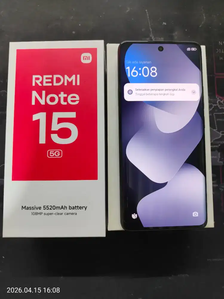 Redmi note 15 5g ram 8/256 fullset no minus gransi masih ada