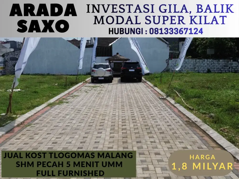 Jual Kost Sertifikat Kamar Mandi Dalam Semua 5 Menit Kampus Muhammadiyah Malang