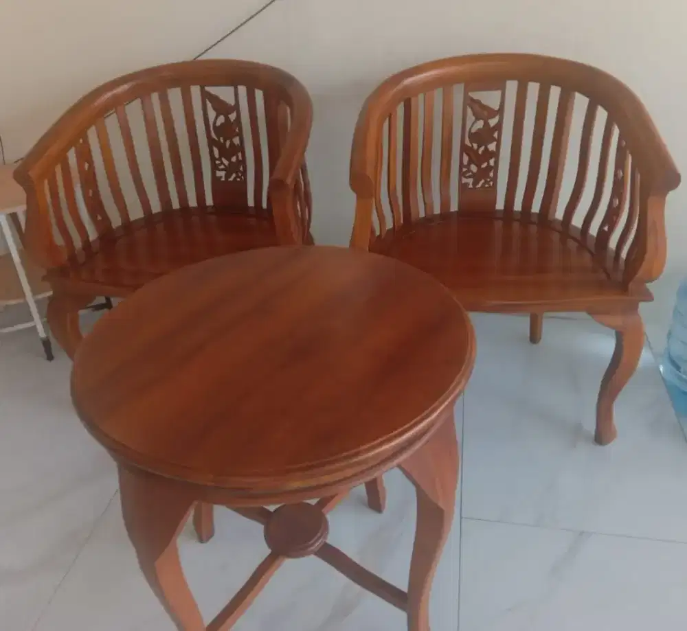 Meja Kursi Teras Kayu Jati