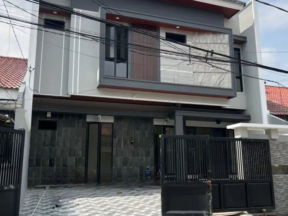 Manyar tengah kota baru gress 2lt lebar 10 dekat nginden klampis ROW JALAN 3MBL