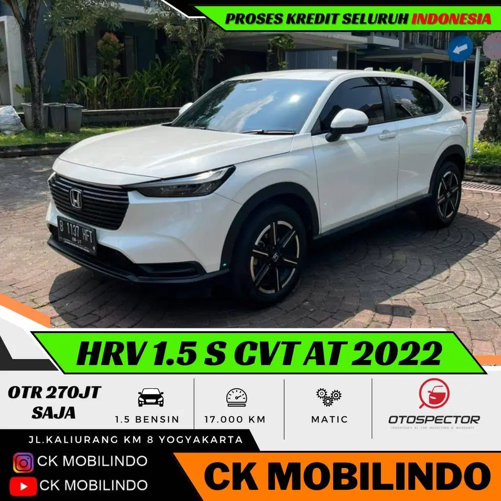 Honda All New HRV S CVT Matic 2022 ANTIK DP Minim Wrv
