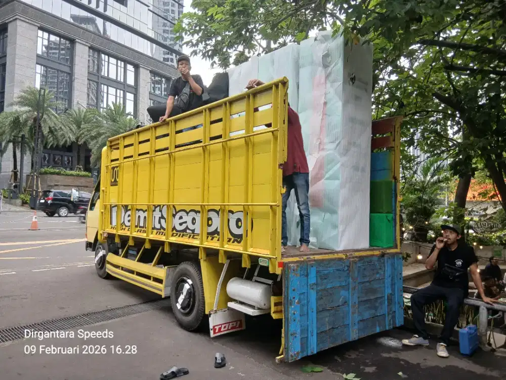 Sewa truk pindahan rumah kantor apartement kos2an gudang dll