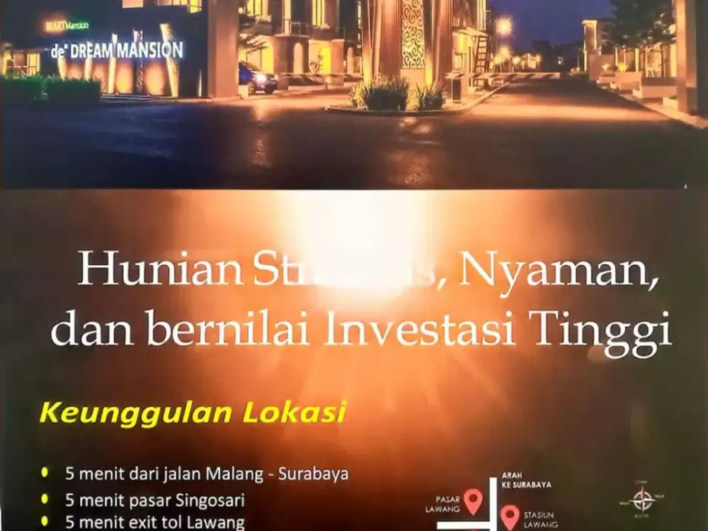 Promo Rumah murah Randuagung Singosari Malang Perum De Dream Mansion