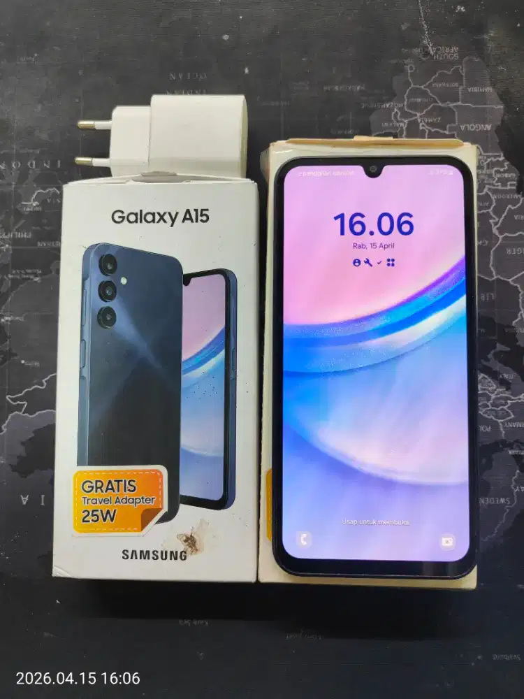 Samsung a15 ram 8/128 fullset no minus