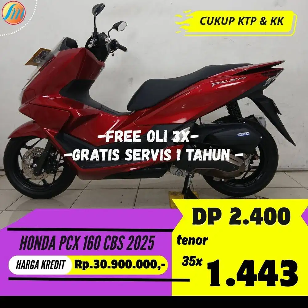 HONDA PCX 160 CBS 2025 KREDIT MURAH ANGSURAN SANGAT TERJANGKAU