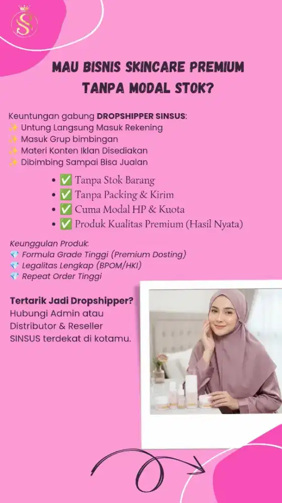 Bisnis Skincare Premium Cuma Modal 50rb - Bisa Tanpa Stok!
