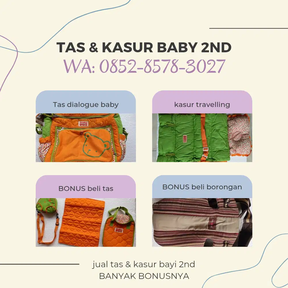 TAS BABY & KASUR TRAVELLING 2ND