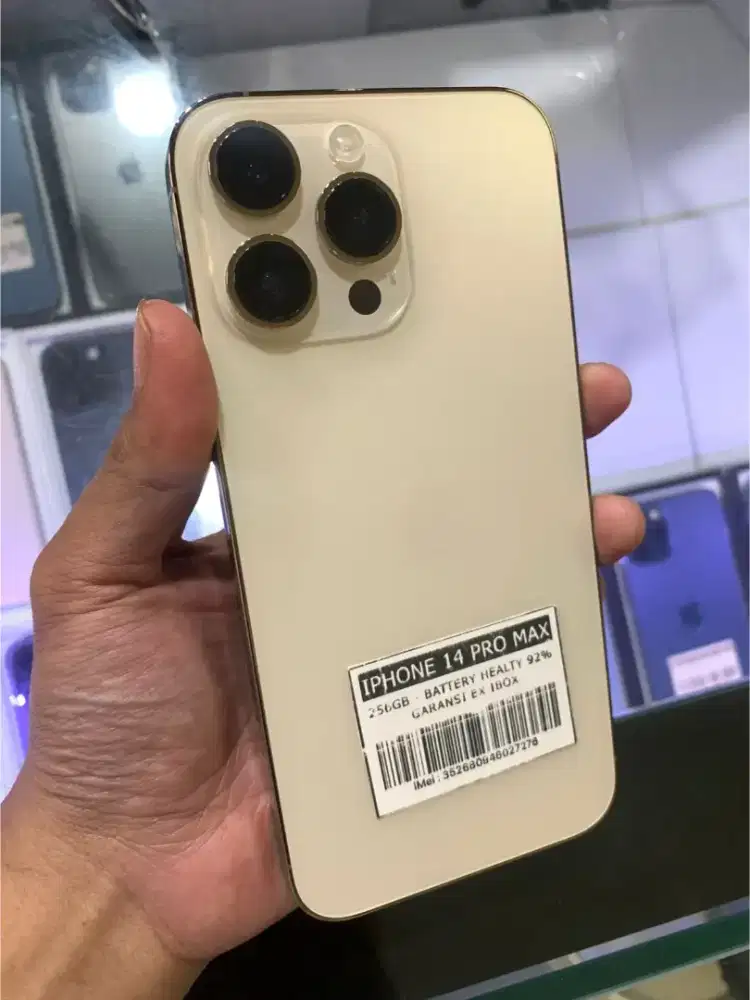 iPhone 14 Pro Max 256GB Garansi Ex iBox Battery Health 92%