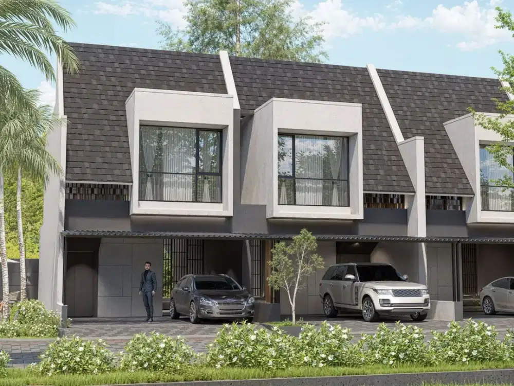 Rumah modern tropis ,free furnished dekat sekolah internasional