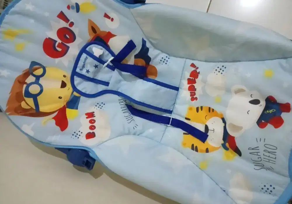 Sugarbaby Bouncer premium blue super hero BISA COD