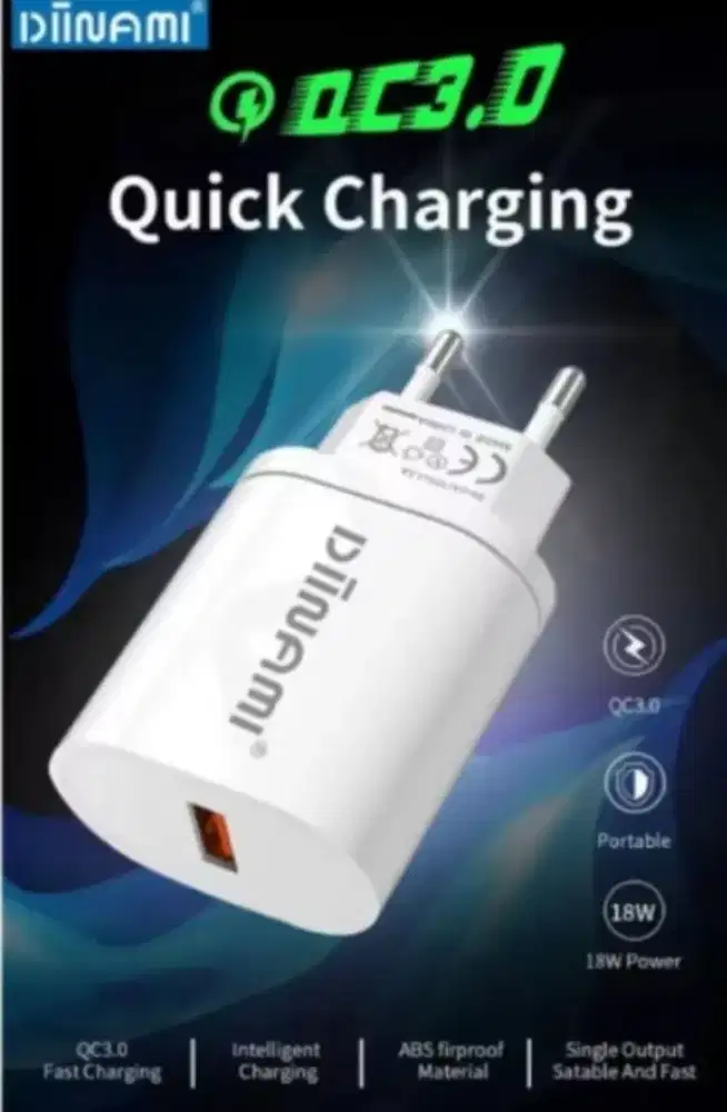 DIINAMI Batok Charger DM-Q1 Single Port Quick Charger 18 watt New